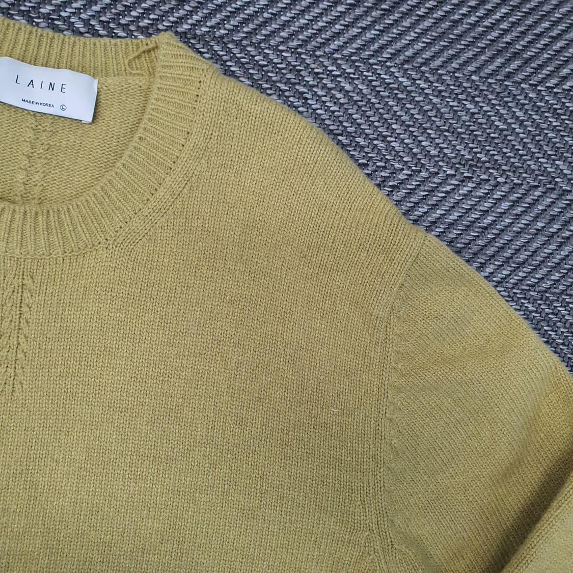 레인 램스울 니트 스웨터 남자105 상품이미지3