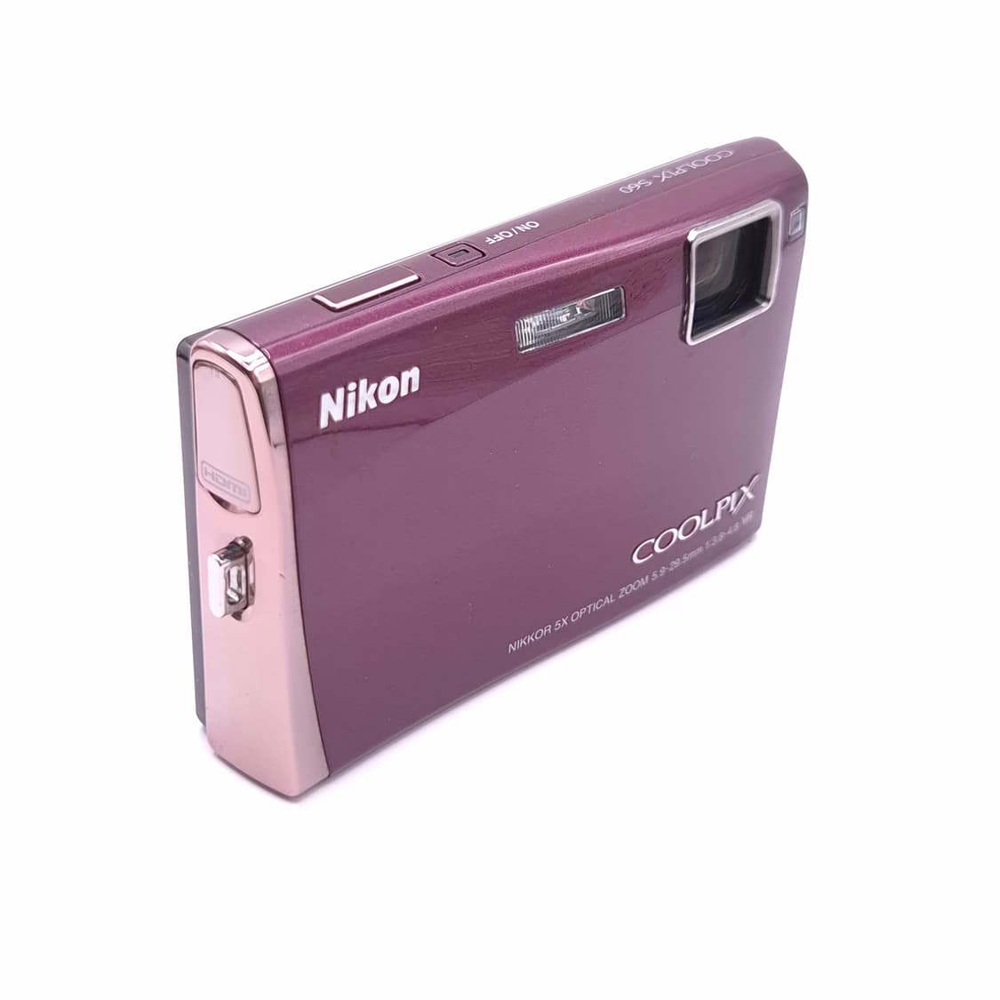 터치패드💜 니콘 쿨픽스 S60 와인✨ 고급스러운 퍼플톤 감성 디카 상품이미지8