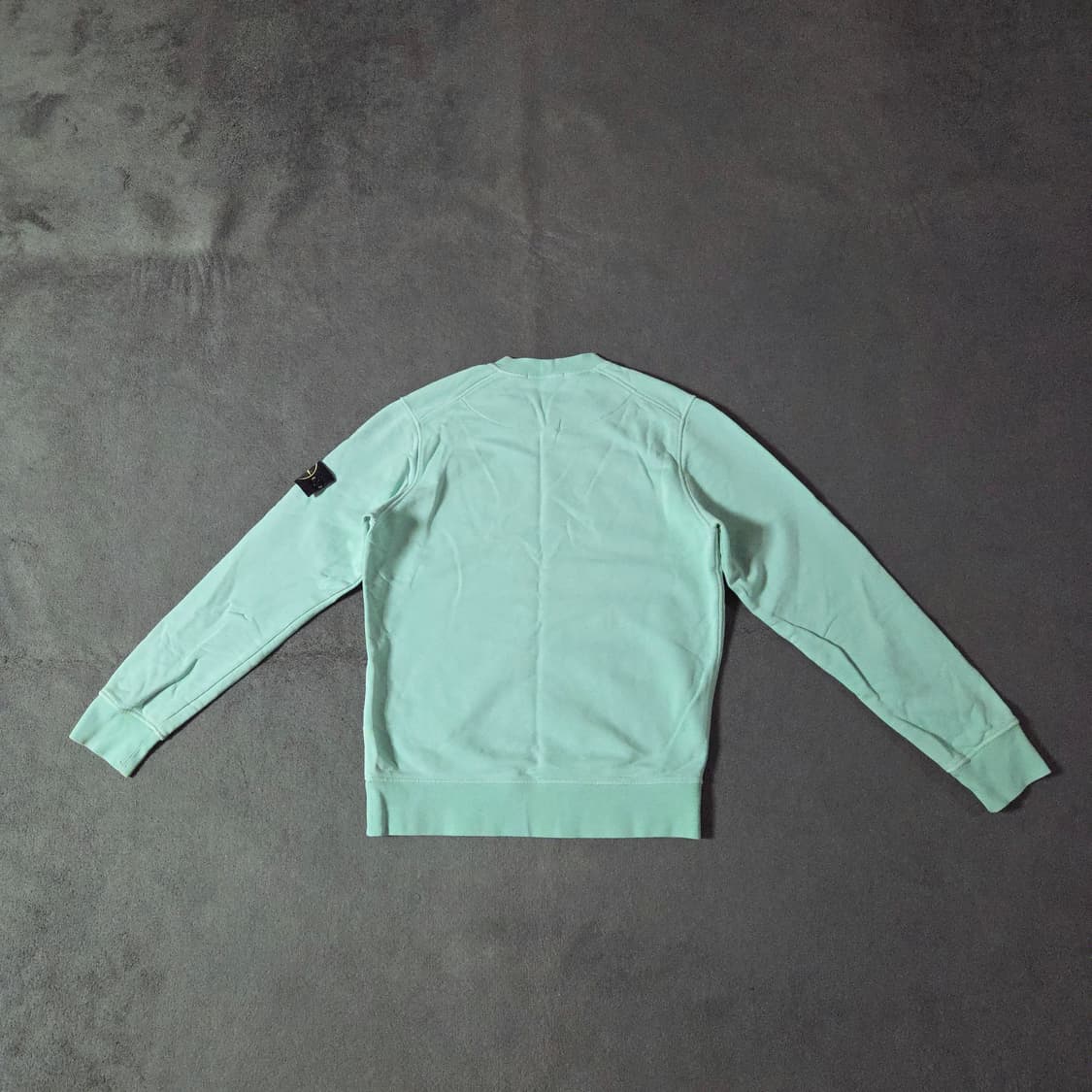 스톤아일랜드 가먼트다이 와펜맨투맨 M 아쿠아민트 상품이미지2