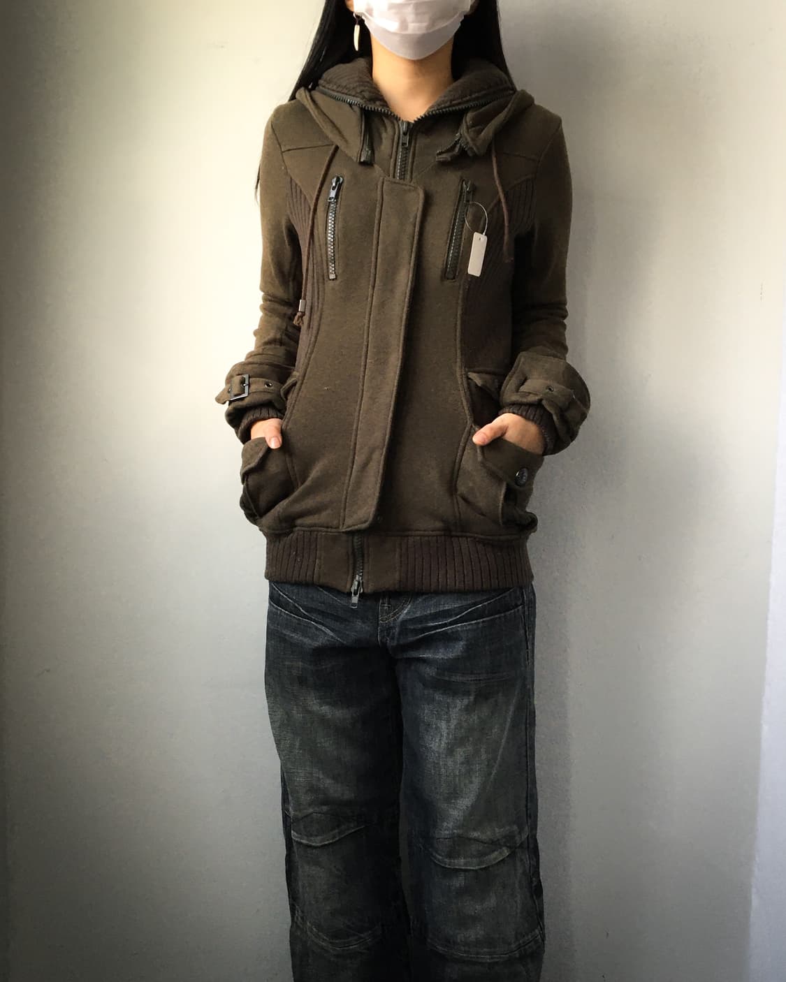 Ribbed layered zip up 상품이미지8