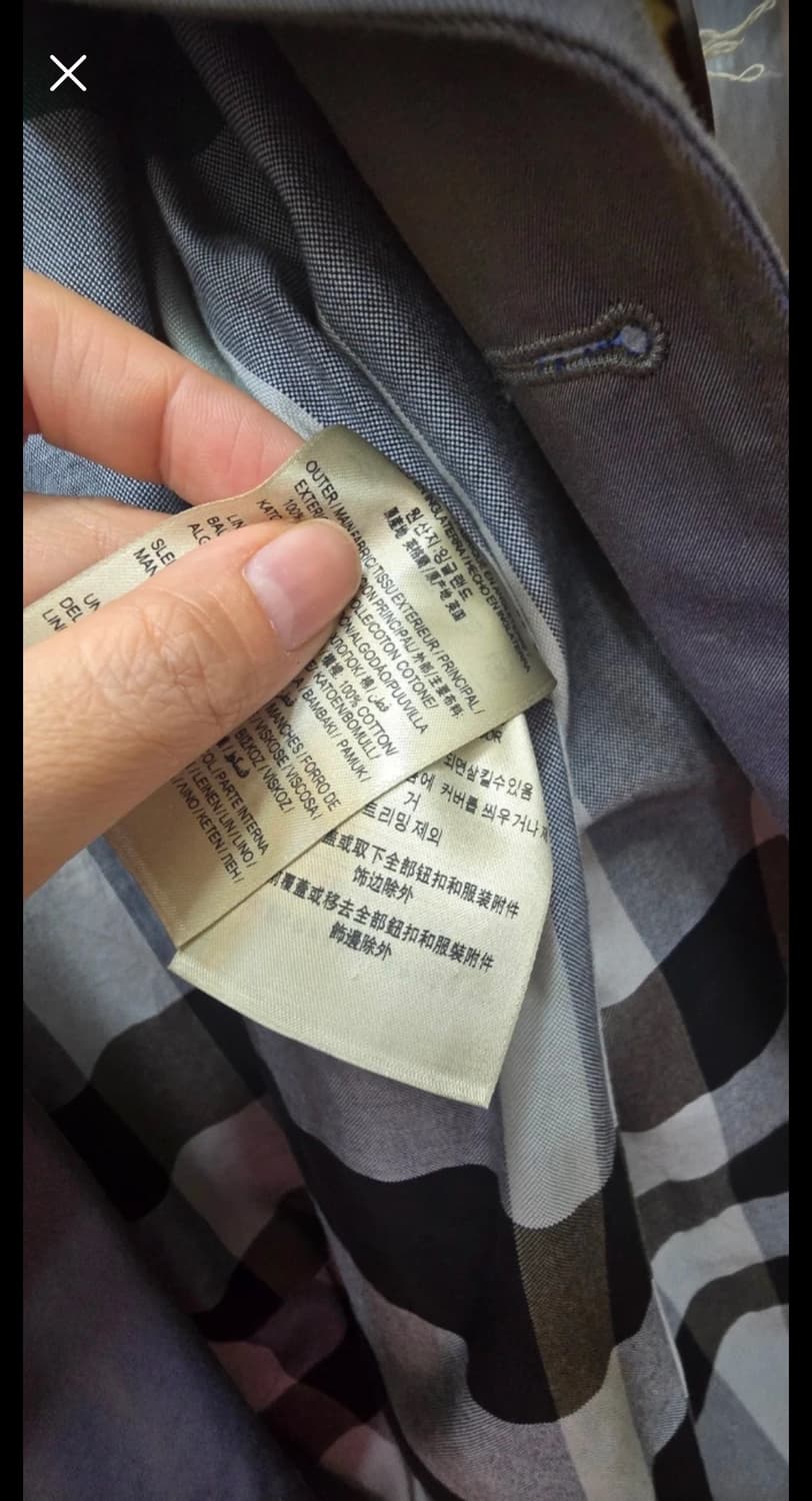 정품BURBERRY)버버리 트렌치코트 런던잉글랜드 55~66 롱코트 상품이미지10