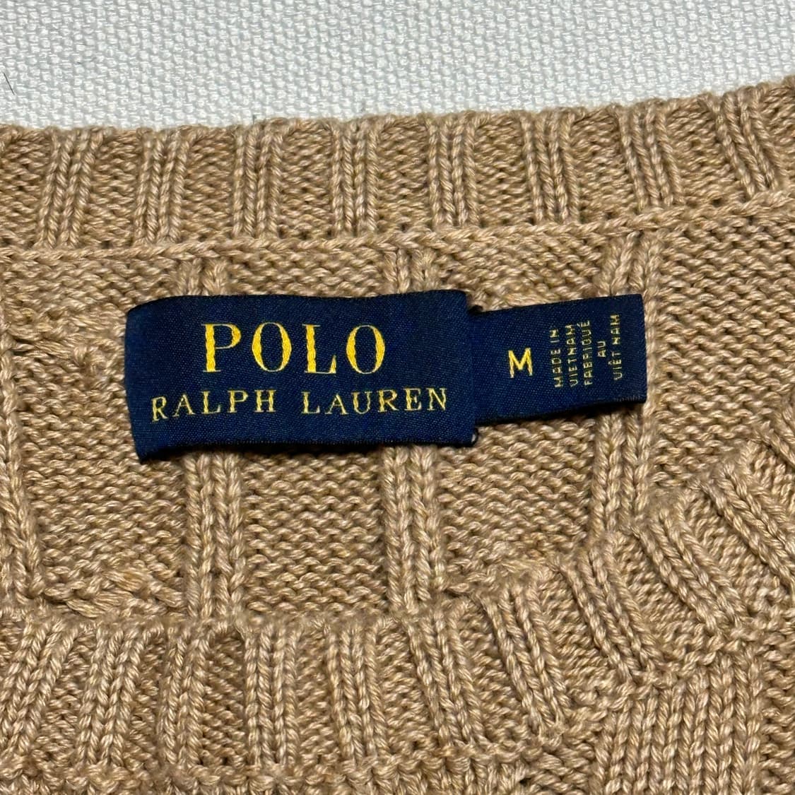 M 폴로랄프로렌 여성용 브라운 케이블 니트 상품이미지4