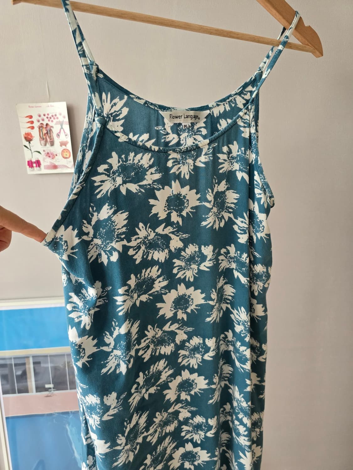 Flower Language 플라워 패턴 레이어드 나시 원피스 (M~L) 상품이미지2