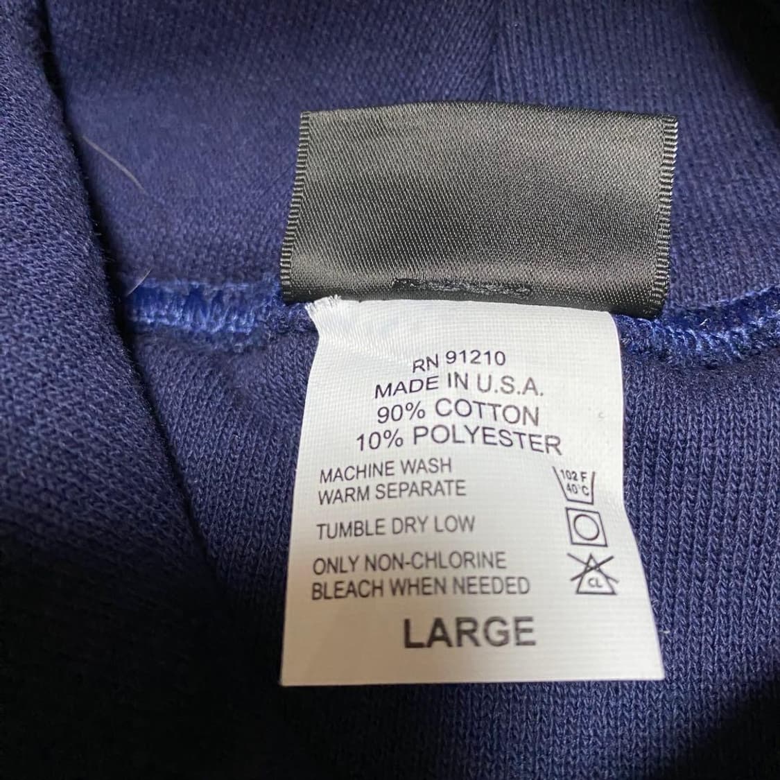 L 캠버 더블페이스 네이비 후드티 상품이미지3