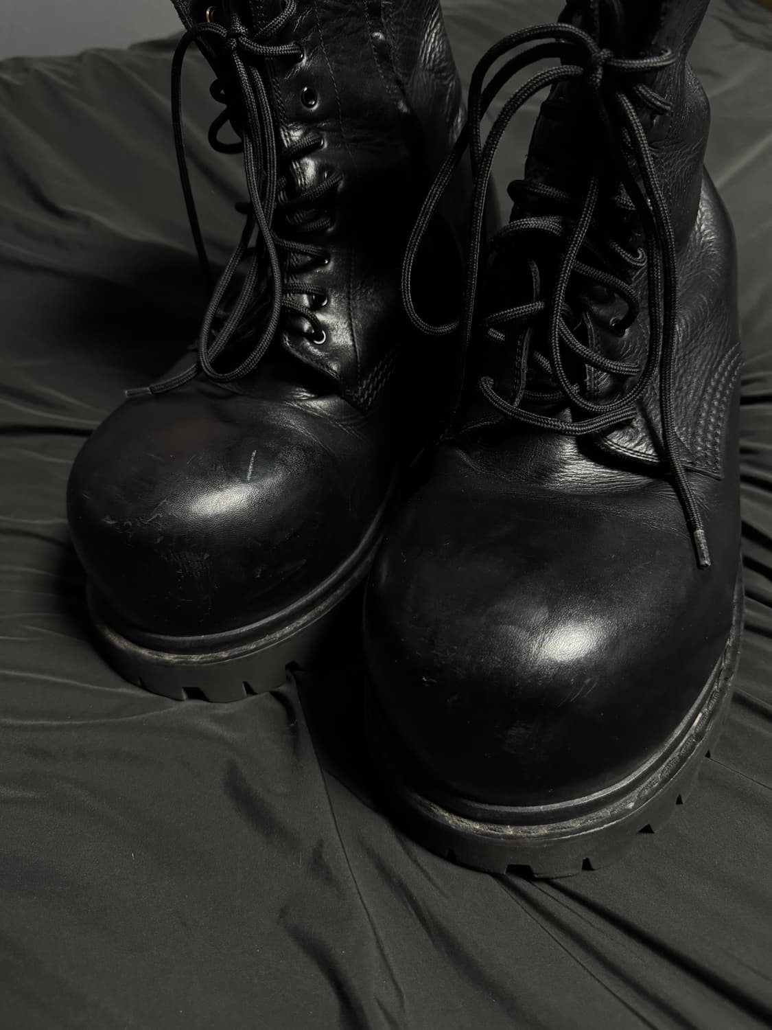 [44] 발렌시아가 스톰퍼 부츠 레더 상품이미지4