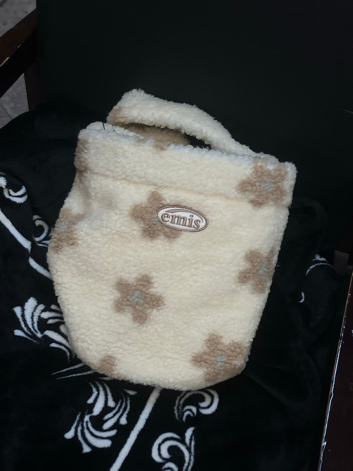 이미스 플라워 부클 토트백 아이보리 #csz3031  상품이미지1