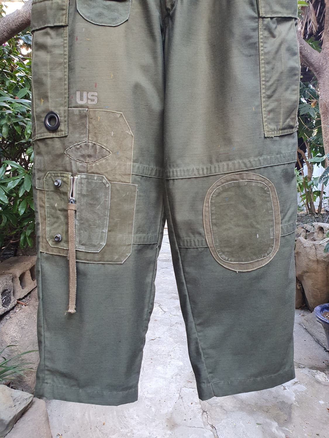 m-65팬츠 빈티지 커스텀 [초기형/ 사이드지퍼/ 썬페이딩] 상품이미지3