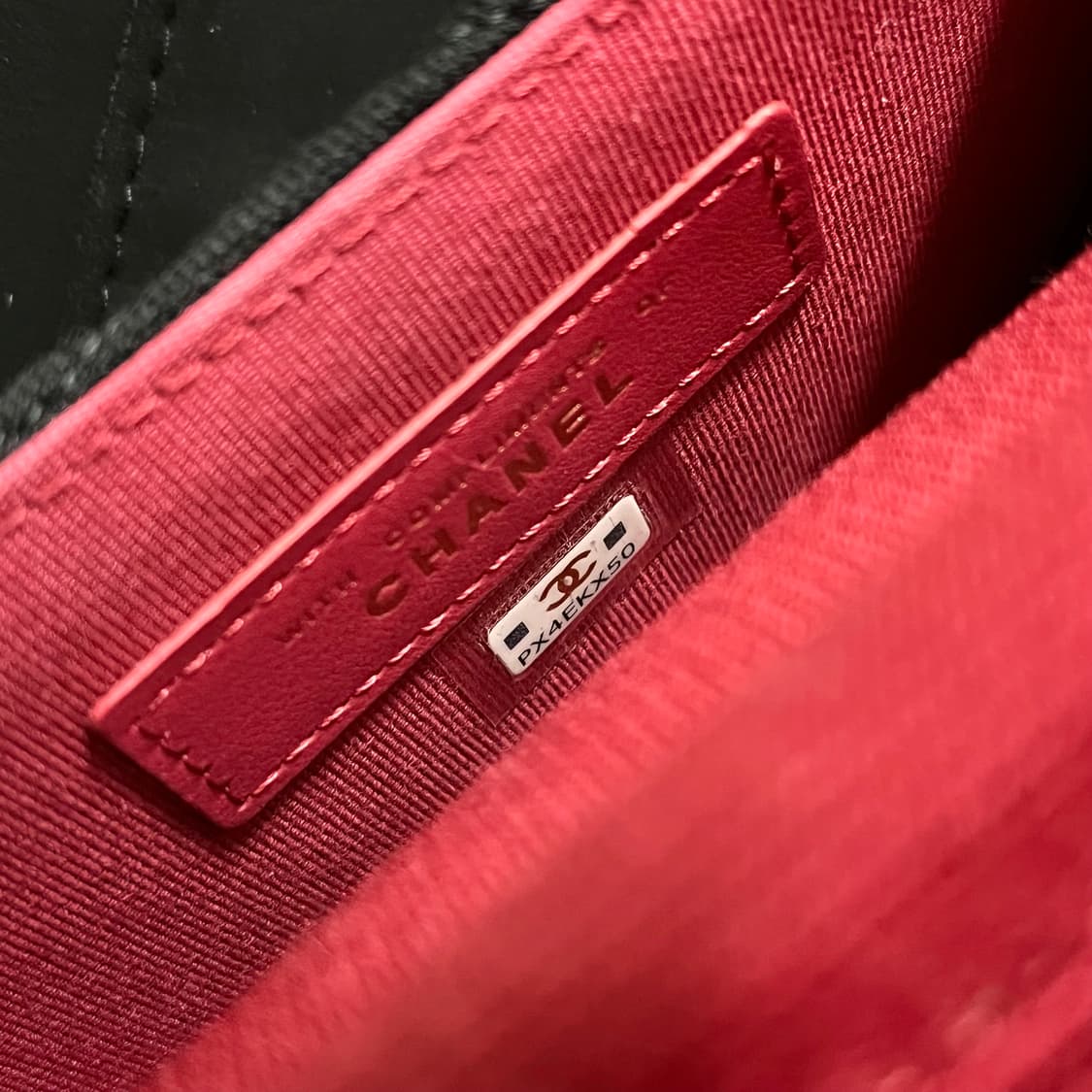 [미사용/정품] 샤넬 패브릭 미니 블랙 체인 크로스백 가방 상품이미지8