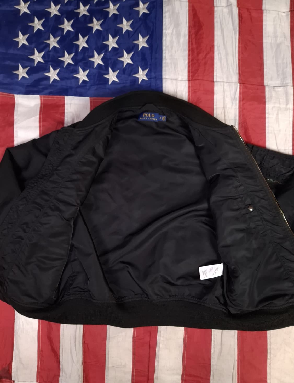 오리지날 랄프로렌폴로 신형 블랙 슬림형 MA-1 항공자켓 상품이미지8