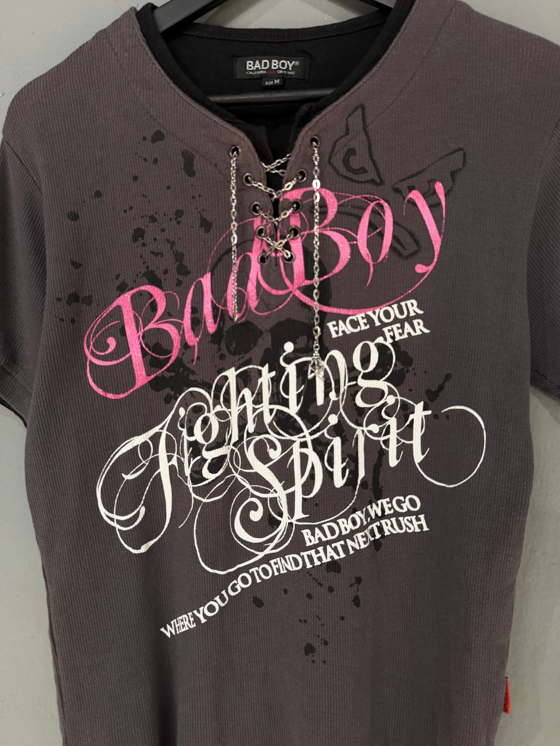 Bad boy layered collar chain point top 상품이미지6