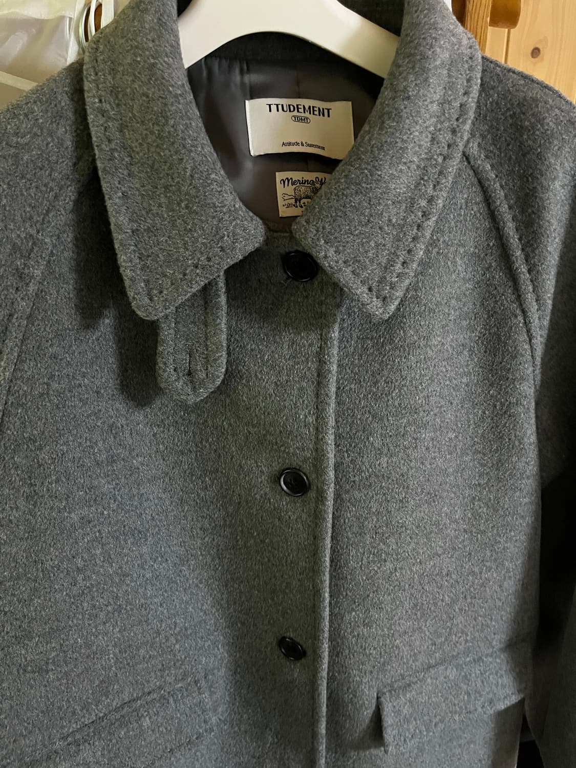 튜드먼트 클래식 울 하프코트 M 상품이미지2