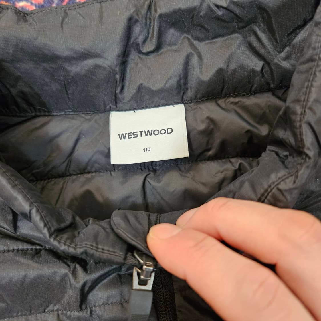 웨스트우드 20fw 구스다운 덧댐 블럭 경량 패딩 상품이미지7