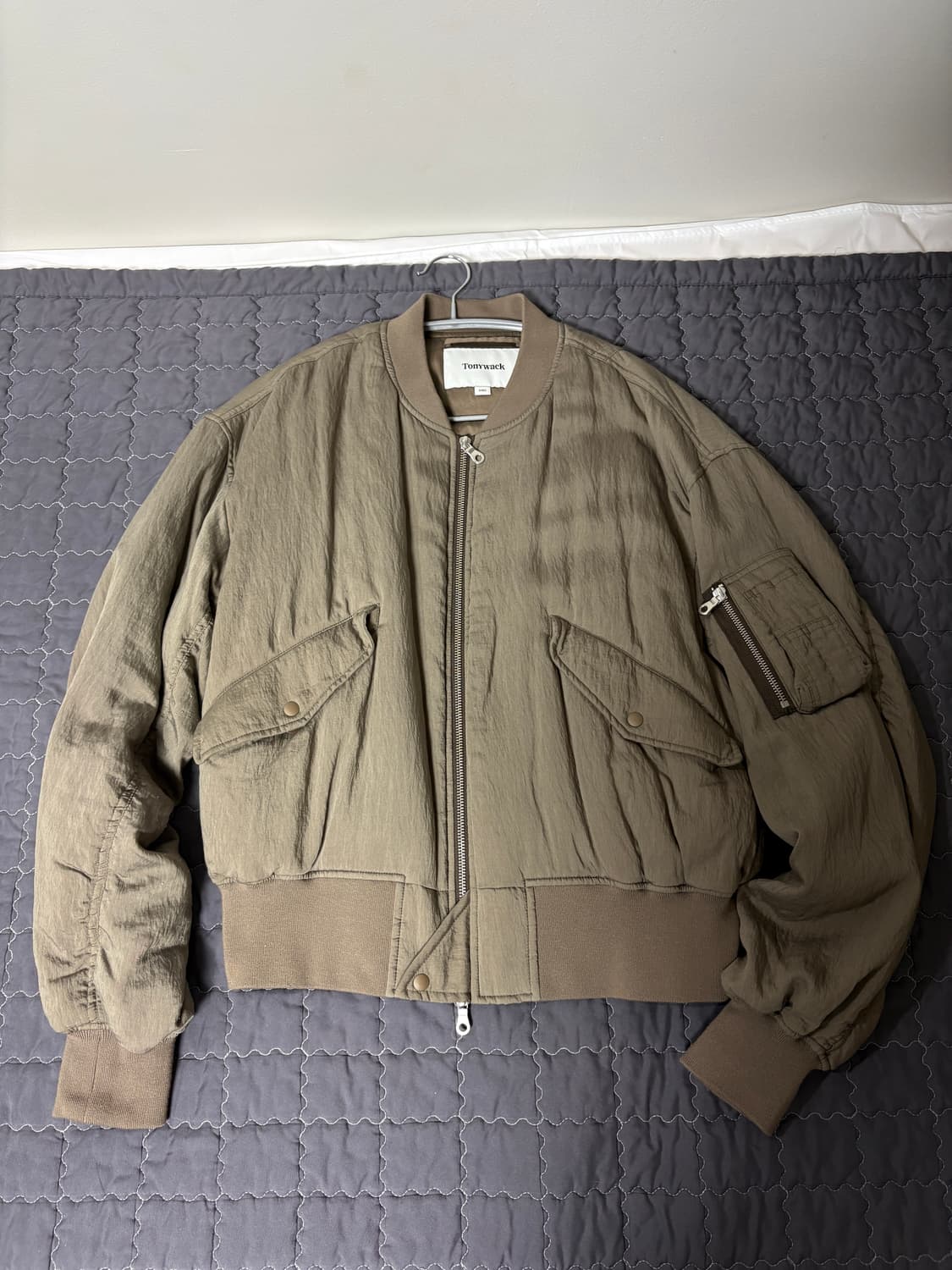 [L] 토니웩 실크 봄버 (올리브) 상품이미지2