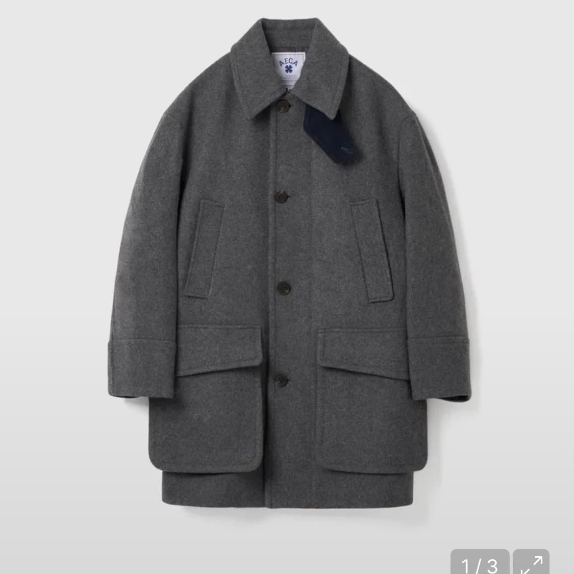 에이카 화이트 울 코트  상품이미지2