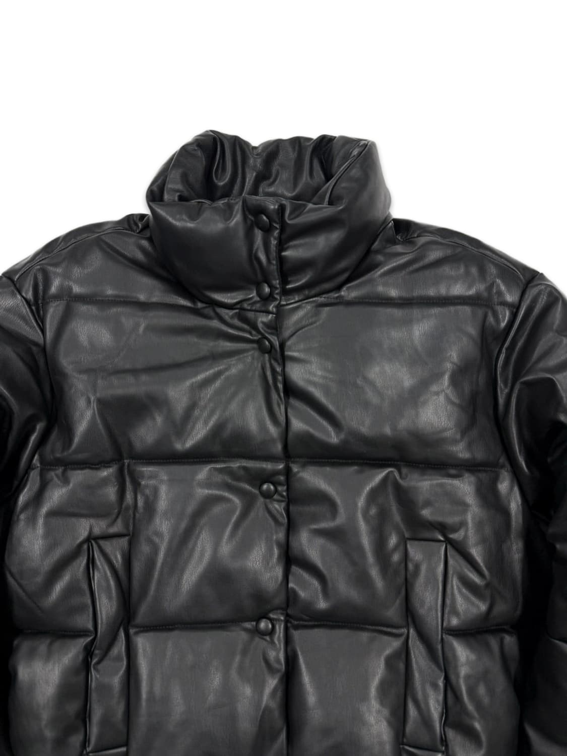 빈티지 ZARA 가죽 숏 크롭 패딩 상품이미지3