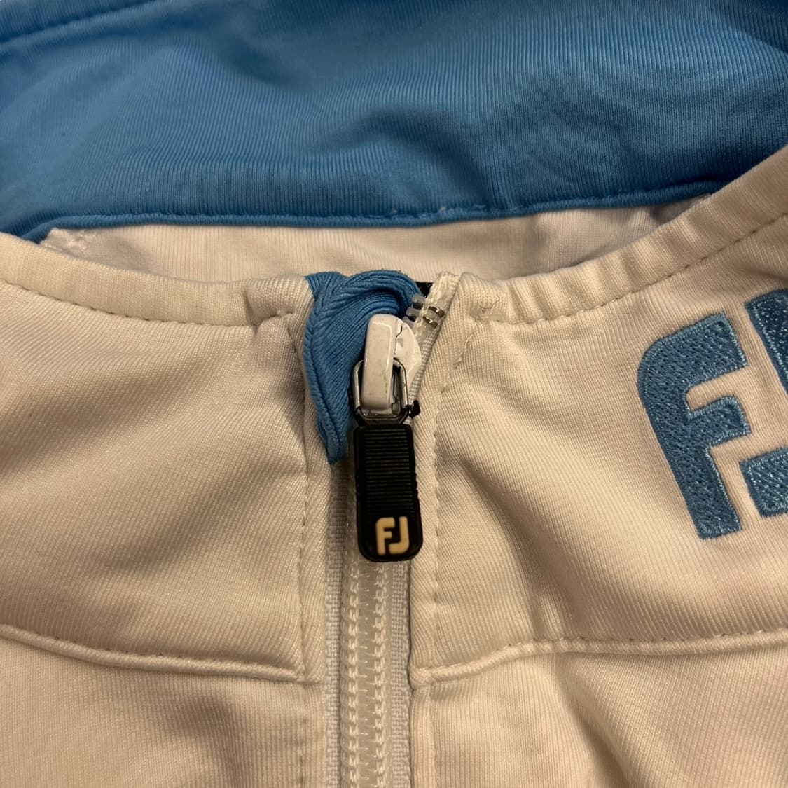 [정품/M] 풋조이 골프웨어 화이트 긴팔 하프집업 b19 상품이미지5