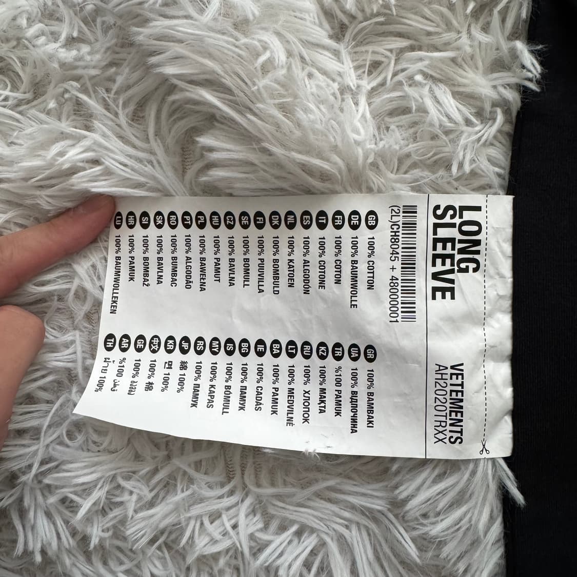 VETEMENTS 일본빈티지 롱슬리브 베트멍 빈티지긴팔 105 xl 상품이미지5