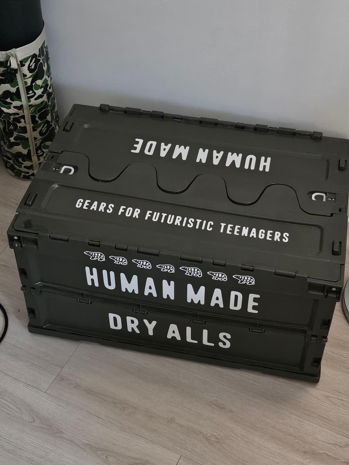 휴먼메이드 컨테이너74L 올리브 드랩 상품이미지1