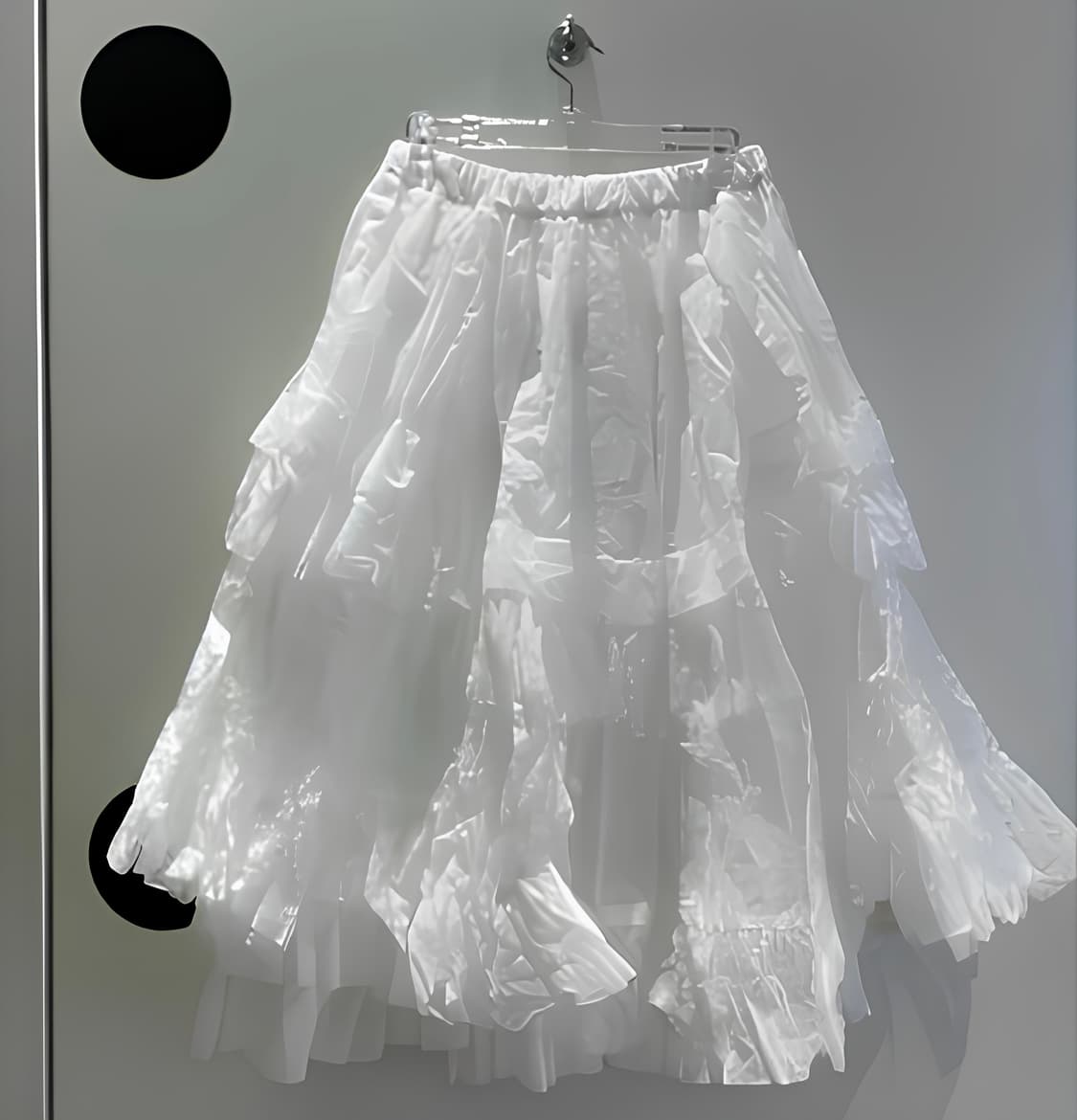 24AW 2Layer Organdi Skirt 상품이미지1