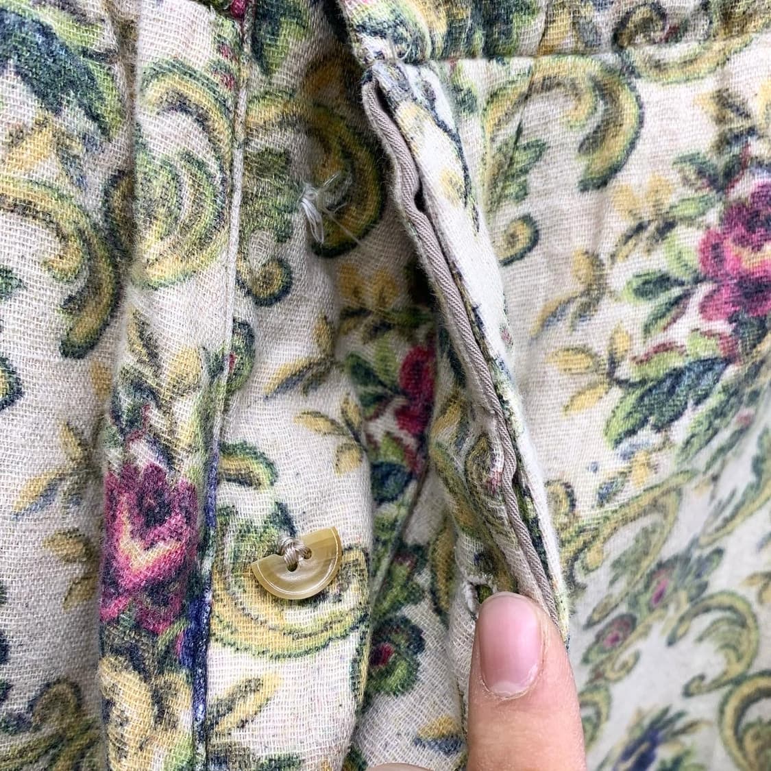 요지 야마모토 아방가르드 플로랄 루즈핏 밴딩 팬츠  상품이미지6