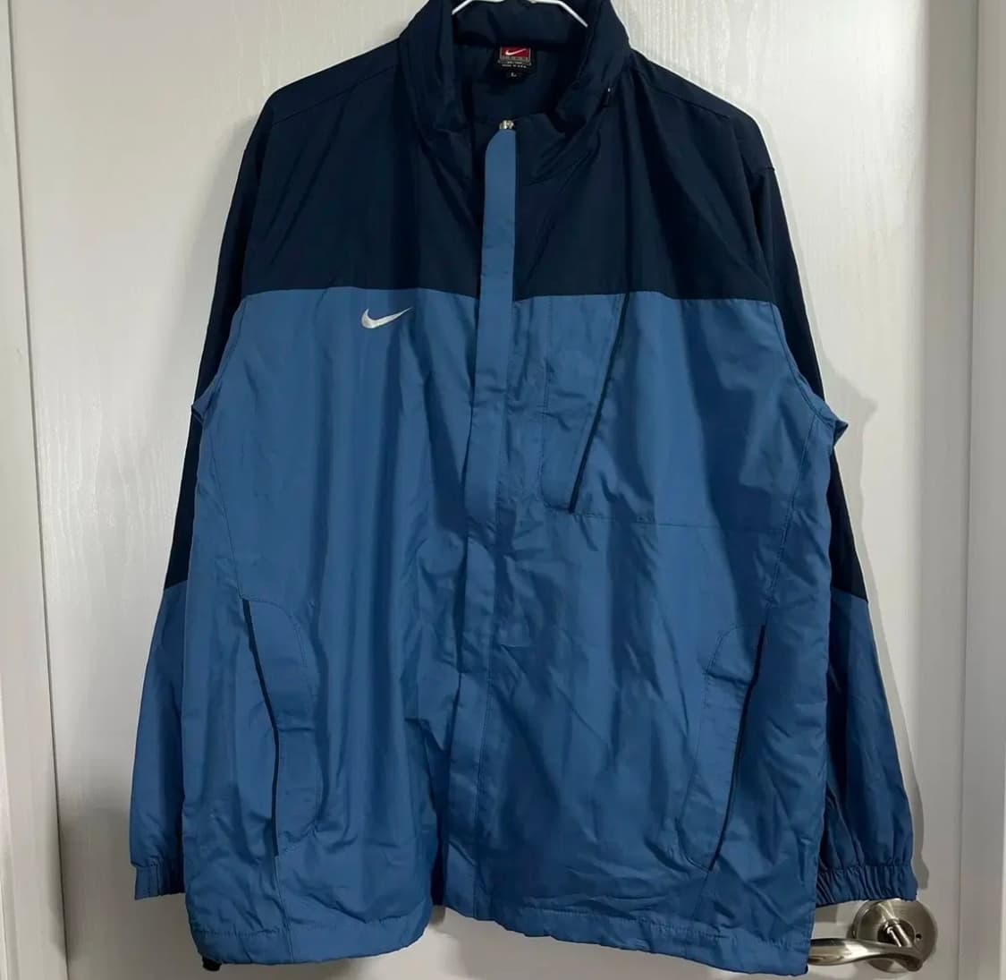 나이키 y2k 블루 배색 바람막이 상품이미지1