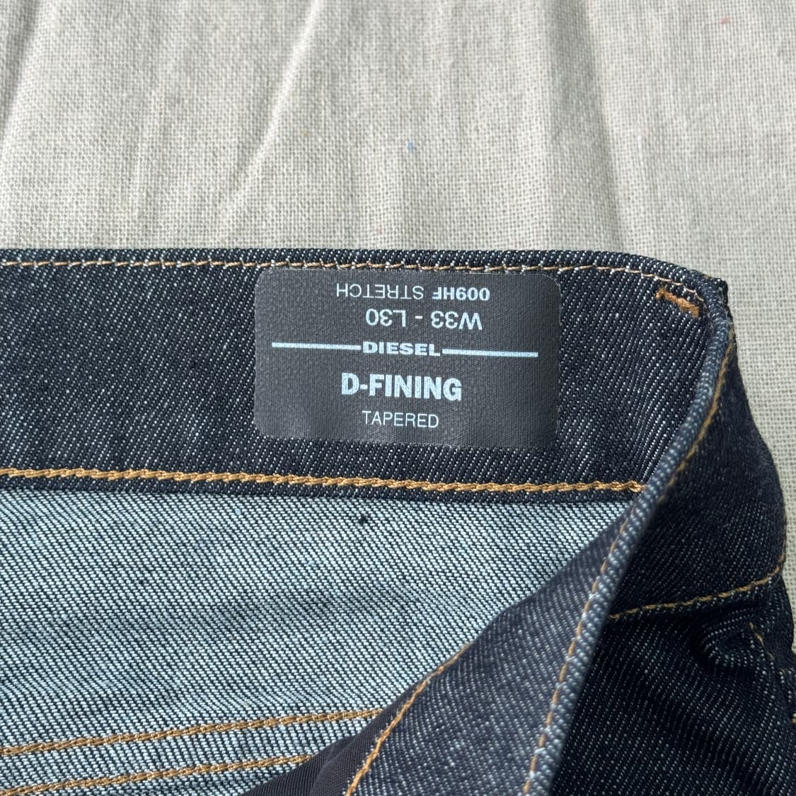 디젤 신형 자수 생지 데님팬츠 33 상품이미지6