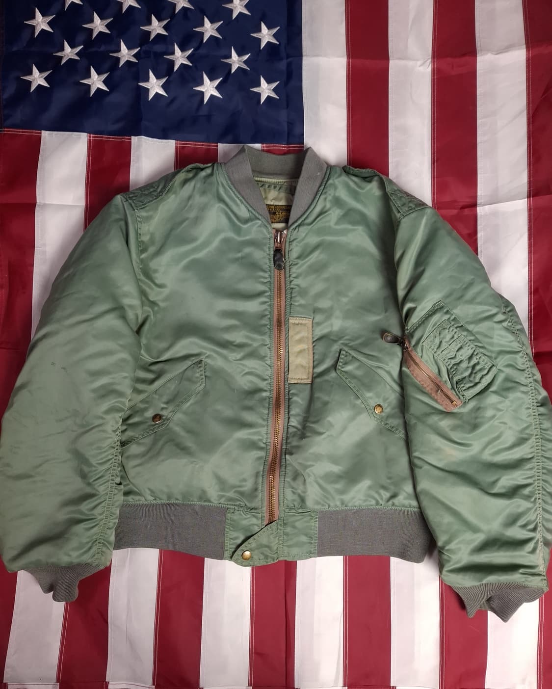 오리지날 캡클로딩사 미공군 L-2B 울파일 항공점퍼 상품이미지1