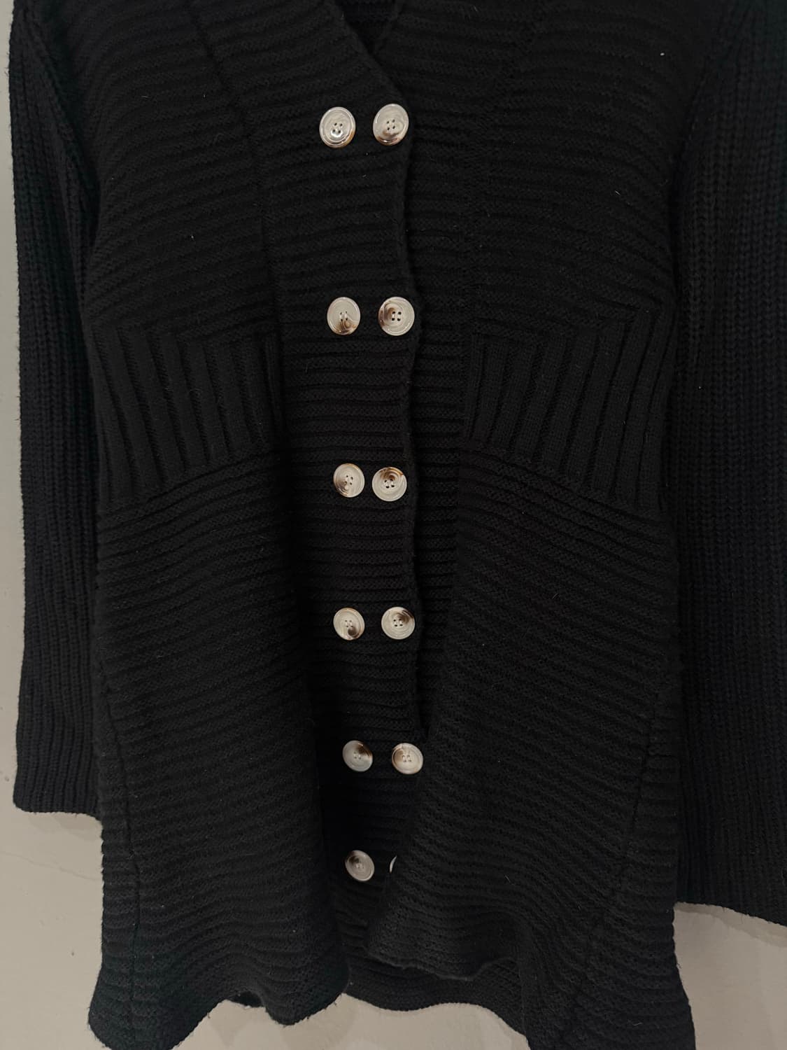double button non-collar cardigan 상품이미지5
