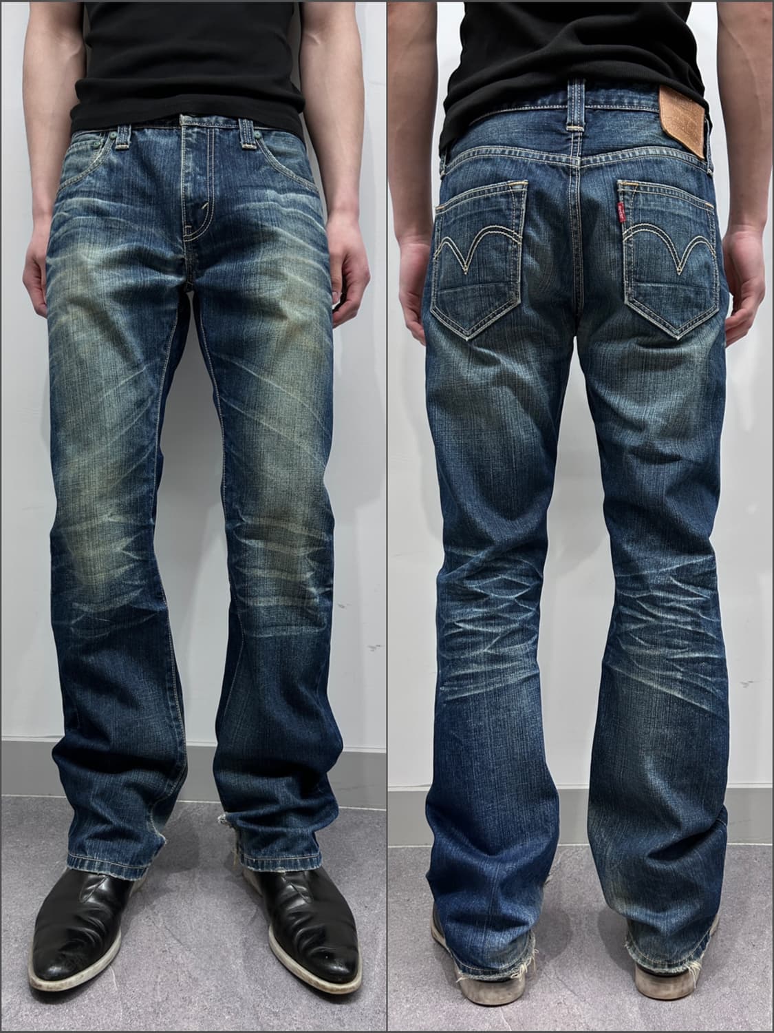 리바이스 501 하드 페이딩 스트레이트 데님 상품이미지1