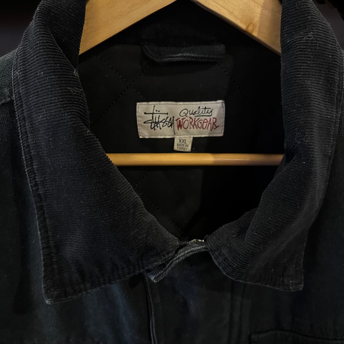 스투시 워시드 캔버스 샵 워크자켓 블랙 상품이미지7