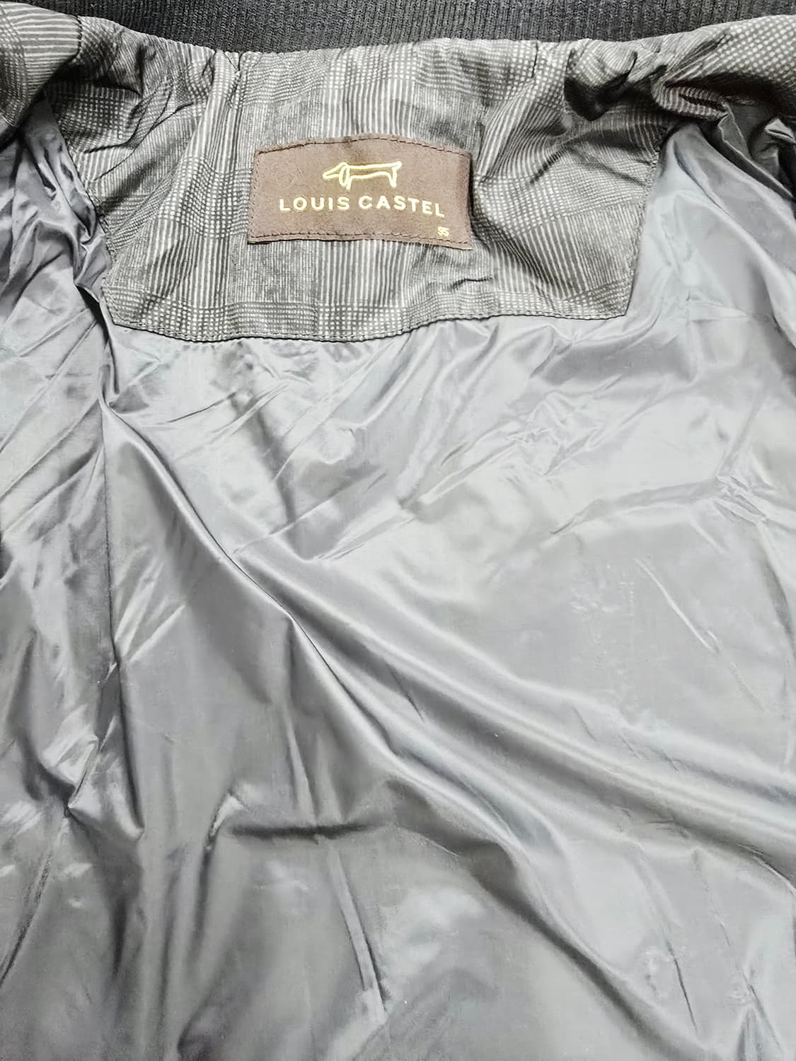 루이까스텔 퀼팅 자켓 그레이체크95 상품이미지9