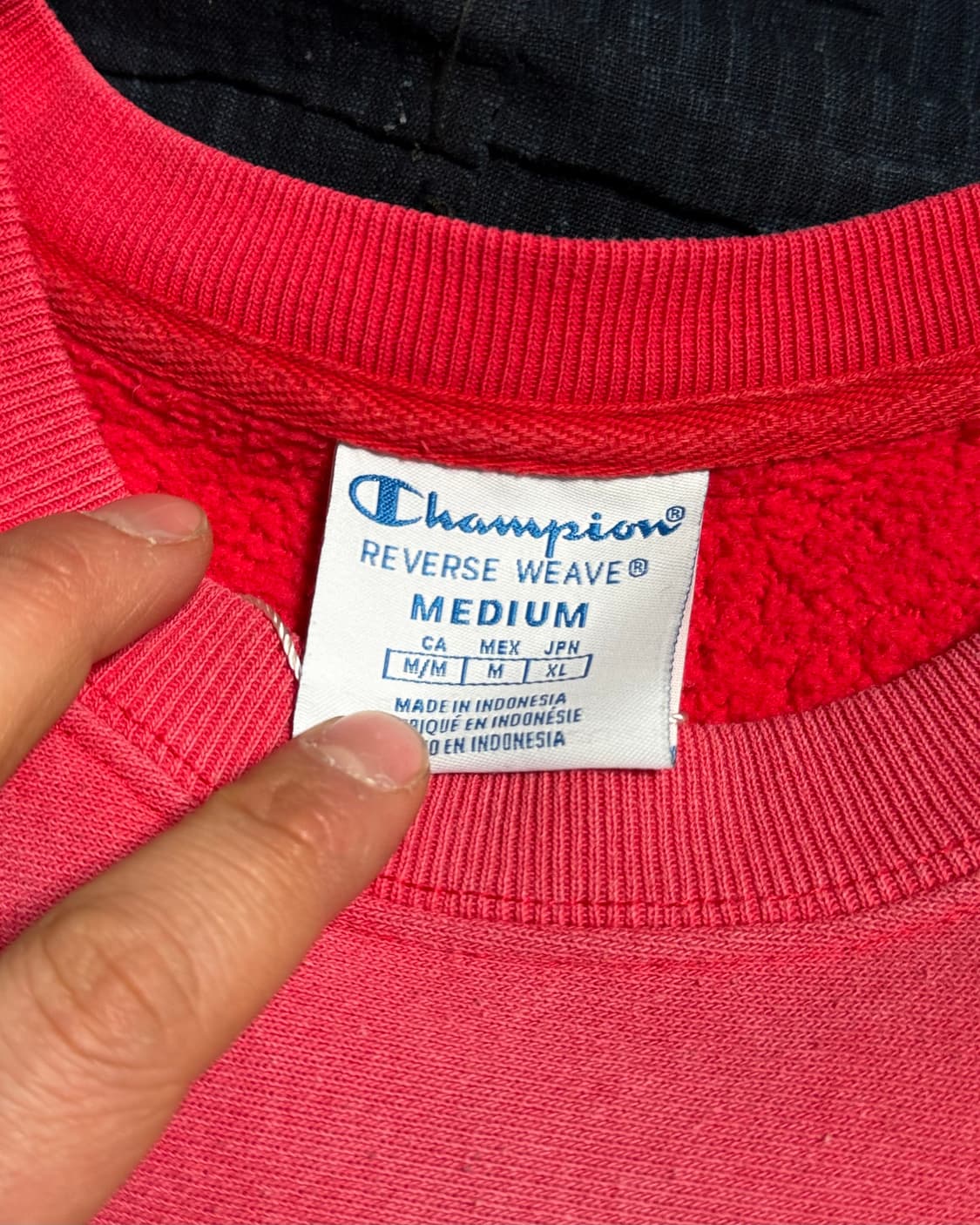 챔피온 리버스위브 페이드 체인스티치 스크립트 크루넥 스웻셔츠 M 상품이미지5