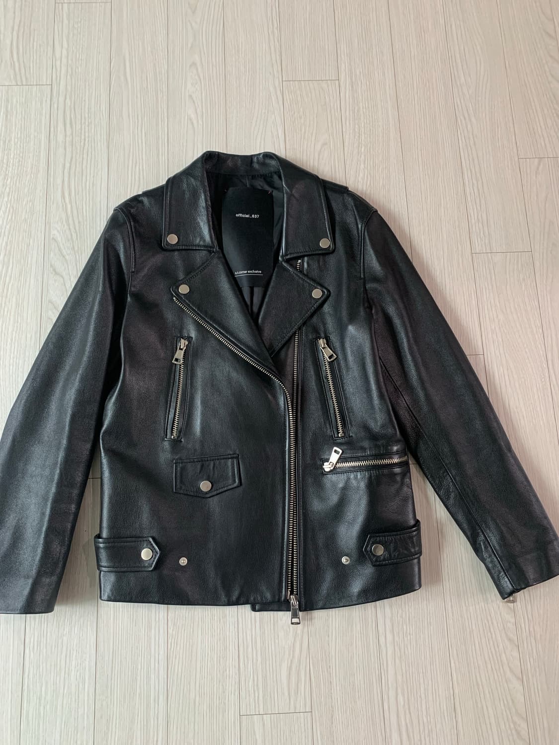 official.637 천연 양가죽 라이더 자켓 상품이미지1