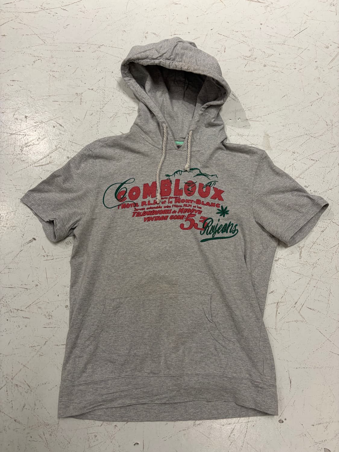 RU JEANS  로고 반팔 후드 티 상품이미지4