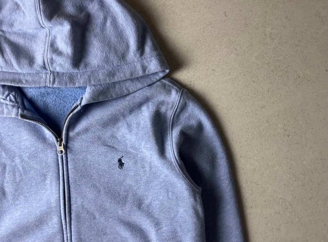 폴로 스카이블루 후드집업 상품이미지2