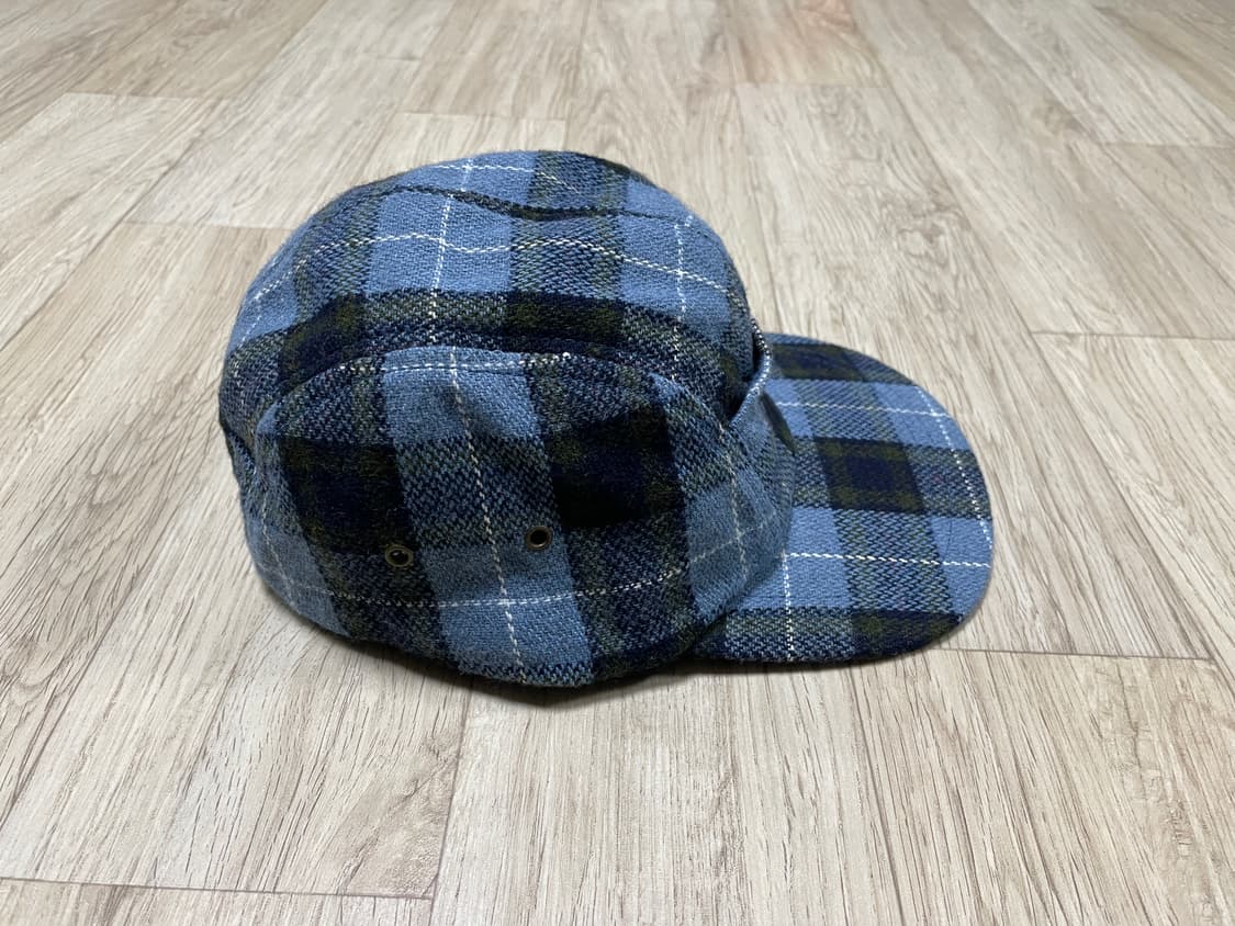 ~58) 90's 뉴욕햇 체크 울 캠프캡(미국제)RRL&LVC&폴로 상품이미지6