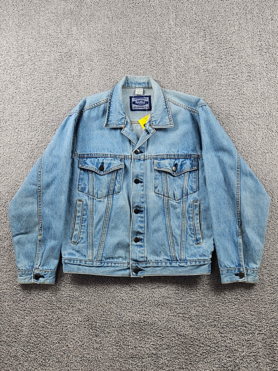 하드락카페 자수 백로고 데님 트러커 자켓 ( S ) / 8737 상품이미지3