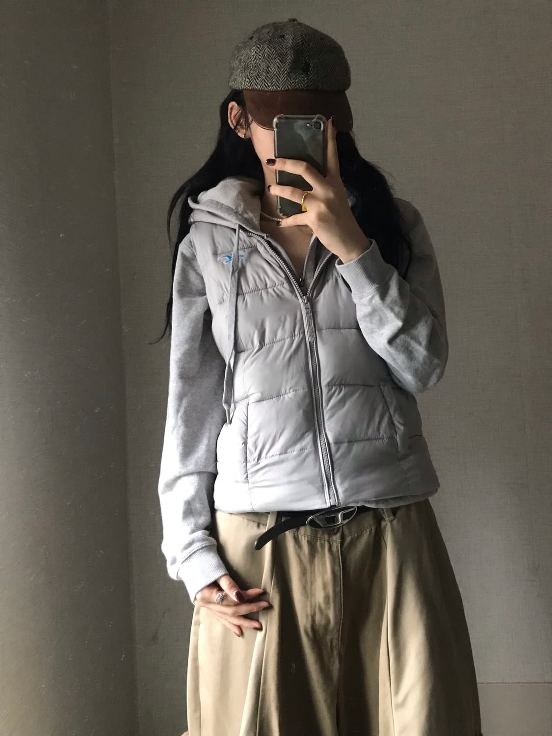 홀리스터 연그레이 패딩조끼 상품이미지5