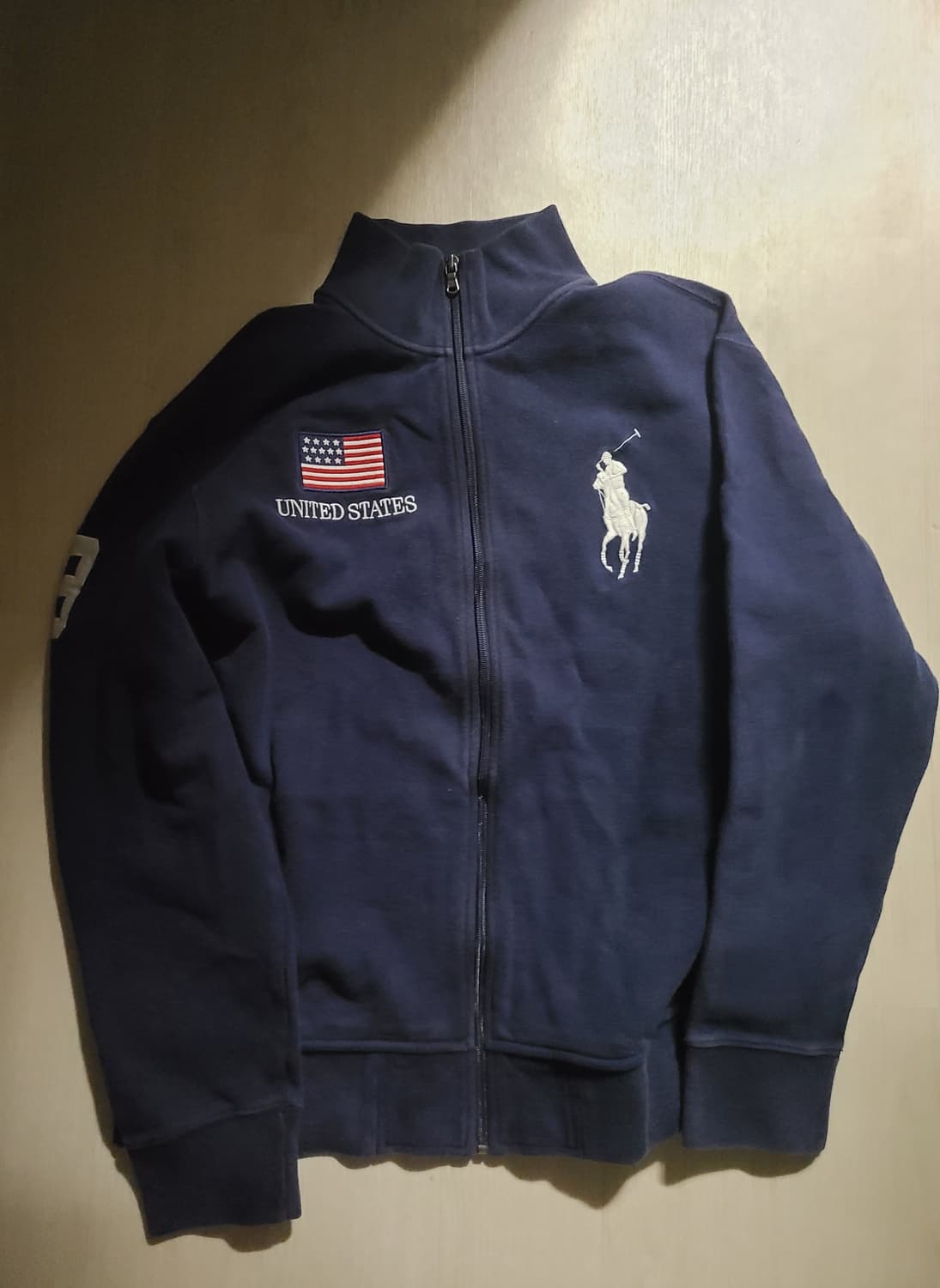 폴로 빅포니 성조기집업 네이비 상품이미지1