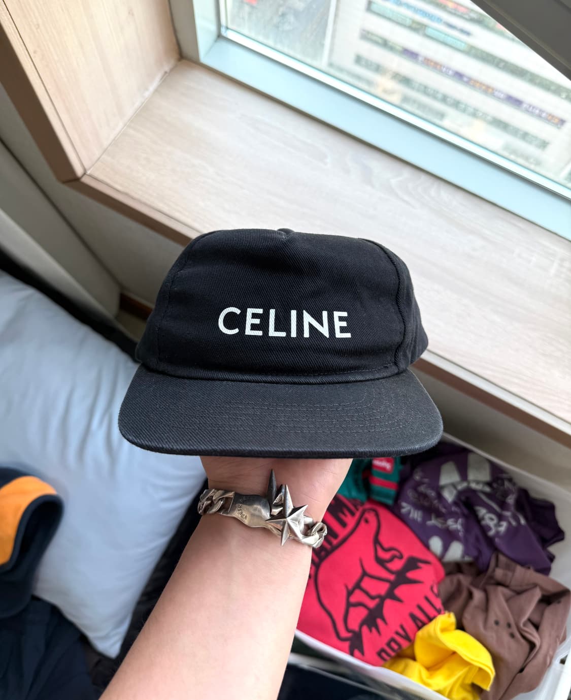 셀린느 로고 코튼 볼캡 상품이미지1