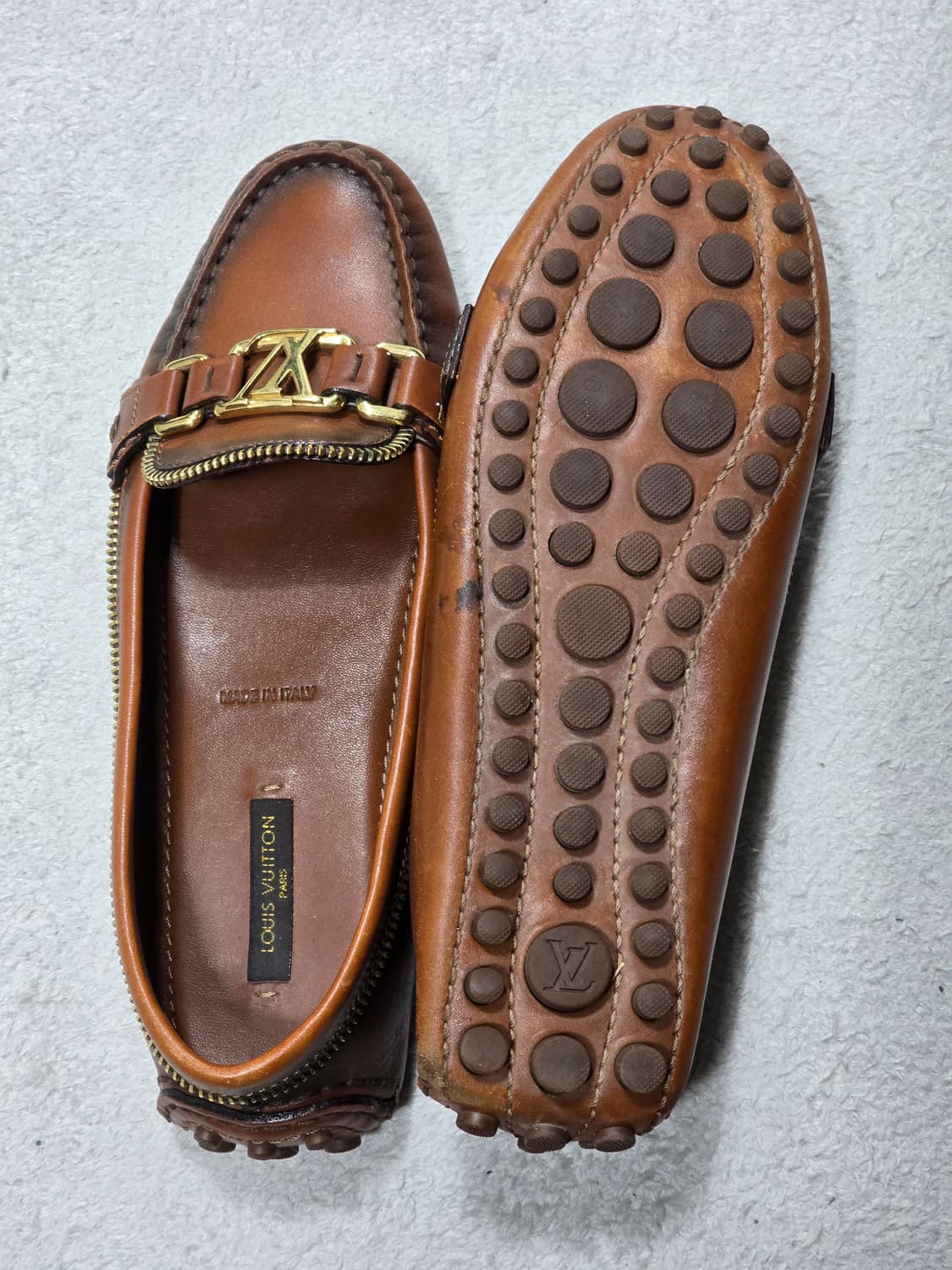 루이비통 브라운 레더 집 테일 옥스포드 로퍼 37사이즈  상품이미지9