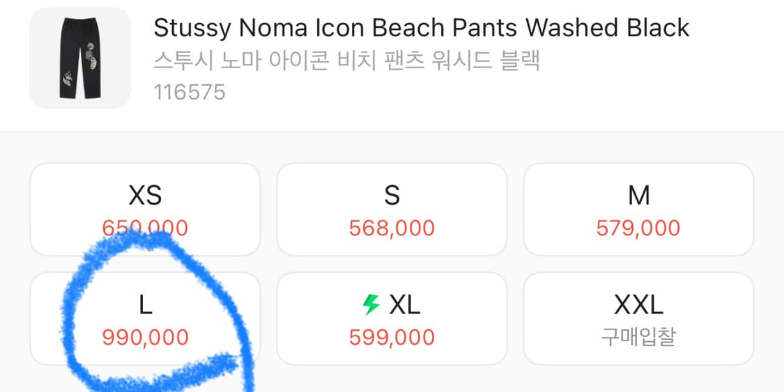 스투시 노마 아이콘 비치 팬츠 워시드 블랙 상품이미지2