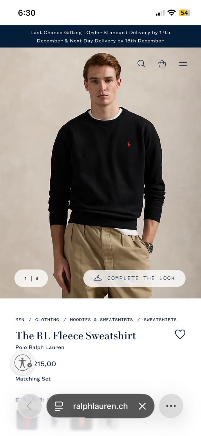 폴로 기모 맨투맨 상품이미지1