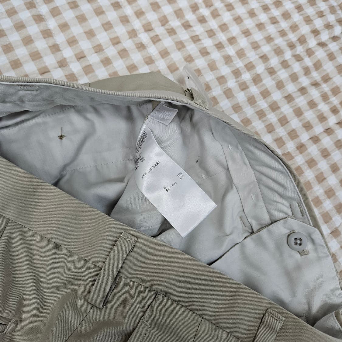 유니클로 와이드 면바지 남자32 상품이미지2