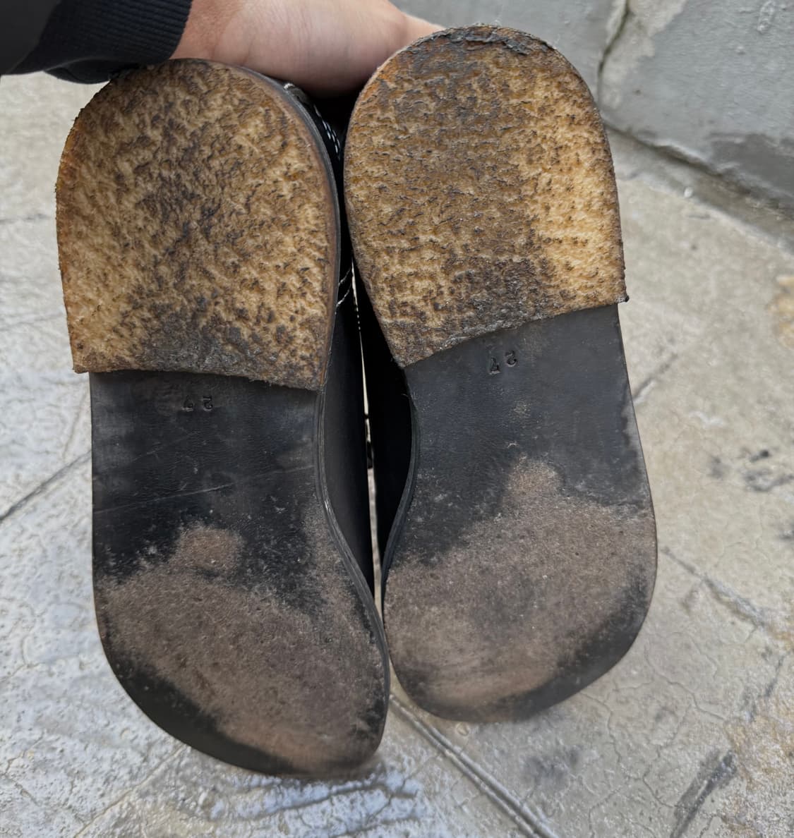 꼼데가르송 옴므 스티치 우드 더비 슈즈 상품이미지7