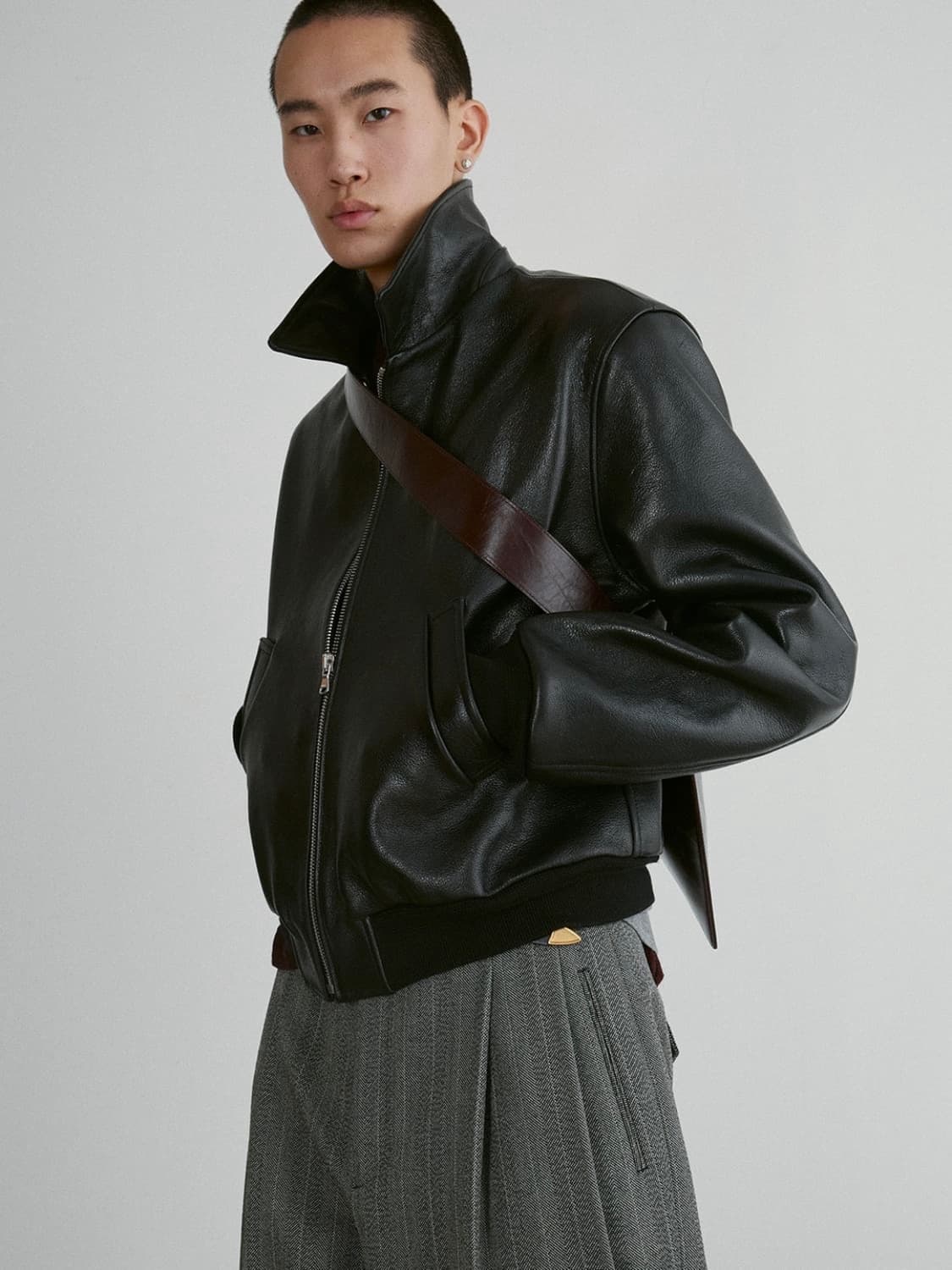 [L] 렉토 벤 고트 레더 가죽 점퍼 자켓 초판 상품이미지10