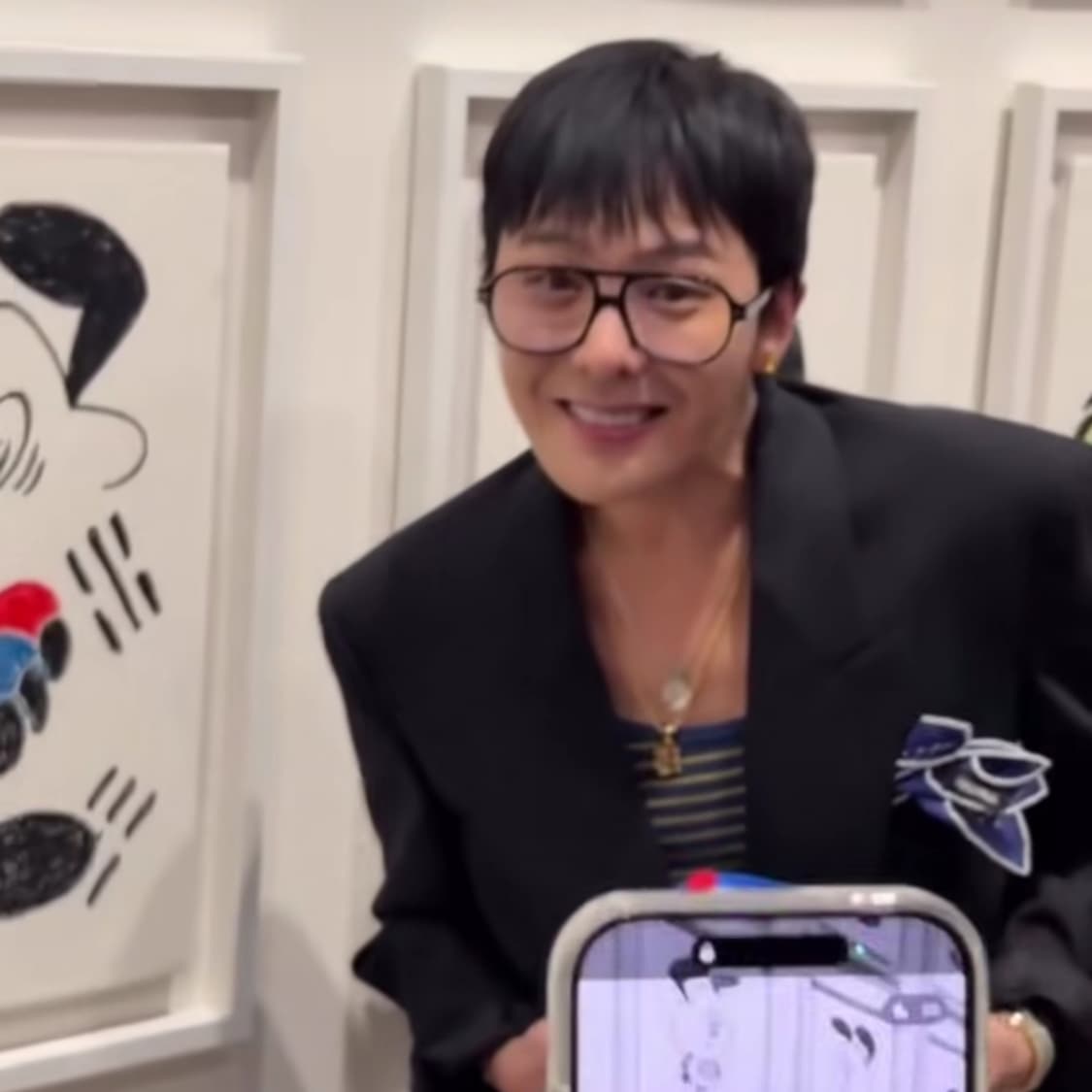 지디 보잉 안경 지드래곤 뿔테 권지용 선글라스 GD 연예인 안경테 상품이미지6