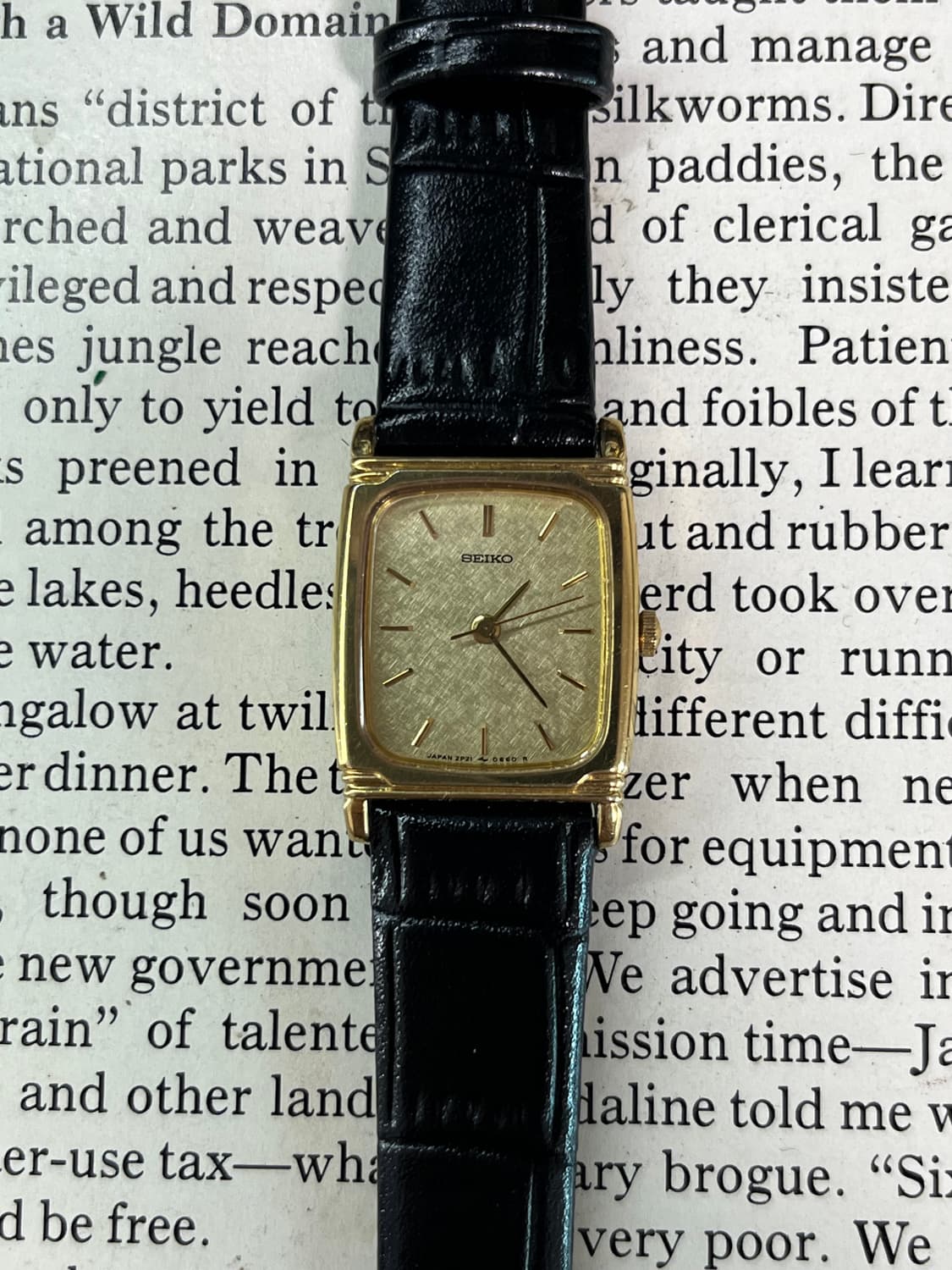 SEIKO 골드 탱크 레이디스 쿼츠 상품이미지1