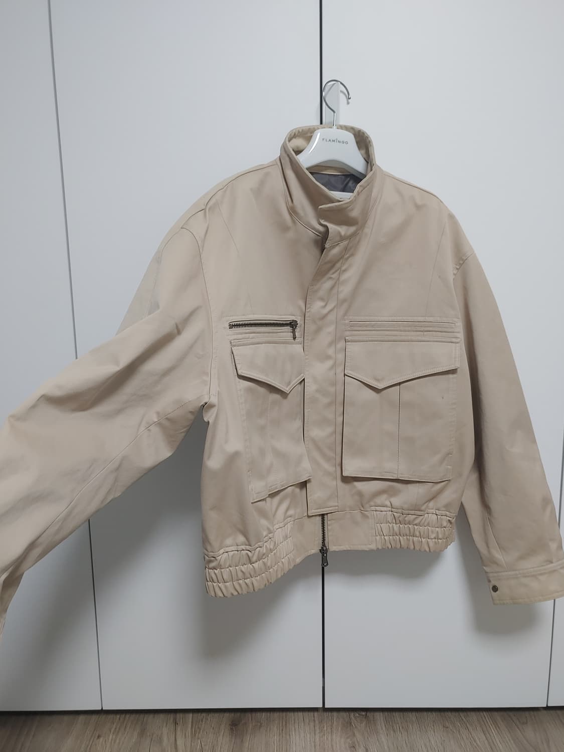 엘무드 오버핏 트러커 베이지 48(L)사이즈 상품이미지2