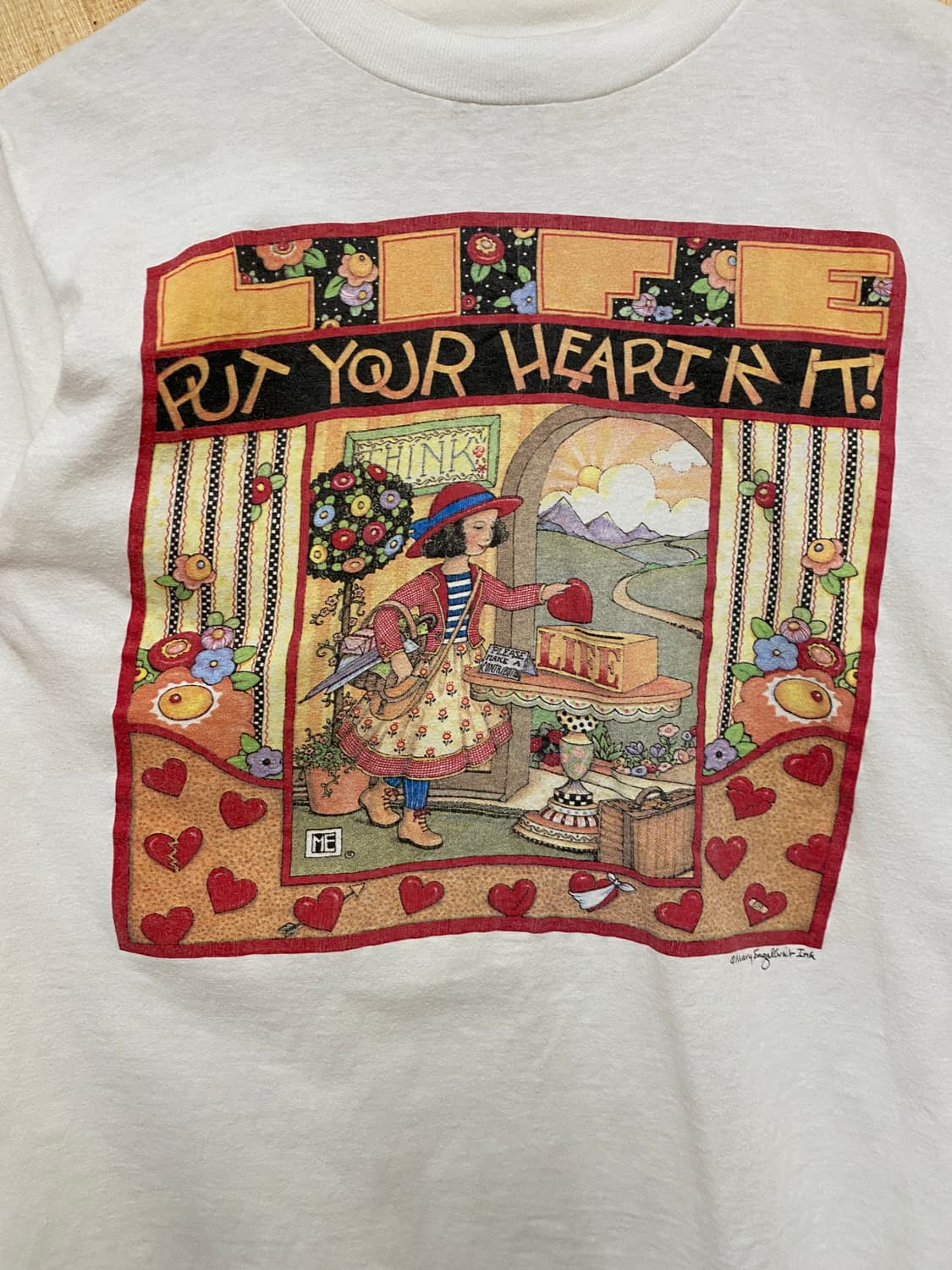 90s VTG mary engelbreit artwork t-shirt 상품이미지6